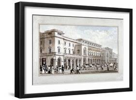 The King's Theatre, Haymarket, Westminster, London, 1828-George Shepherd-Framed Premium Giclee Print