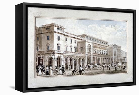 The King's Theatre, Haymarket, Westminster, London, 1828-George Shepherd-Framed Stretched Canvas