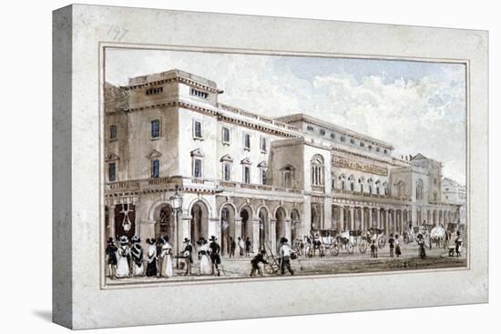 The King's Theatre, Haymarket, Westminster, London, 1828-George Shepherd-Stretched Canvas