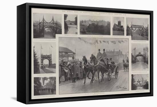 The King's Visit to Rangemore and Burton-On-Trent, 21-24 February-G.S. Amato-Framed Stretched Canvas