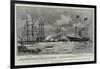 The King's Yachting Holiday, the Victoria and Albert Leaving Portsmouth-Charles Edward Dixon-Framed Giclee Print