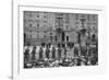 The King Salutes Son's Regiment Outside Buckingham Palace-null-Framed Photographic Print