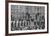 The King Salutes Son's Regiment Outside Buckingham Palace-null-Framed Photographic Print