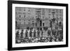 The King Salutes Son's Regiment Outside Buckingham Palace-null-Framed Photographic Print