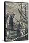 The King Visits Vasco Da Gama, 1904-null-Framed Stretched Canvas