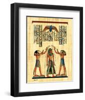 The King with Horus-null-Framed Art Print