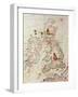 The Kingdoms of England and Scotland, from an Atlas of the World in 33 Maps, Venice-Battista Agnese-Framed Giclee Print