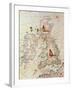 The Kingdoms of England and Scotland, from an Atlas of the World in 33 Maps, Venice-Battista Agnese-Framed Giclee Print