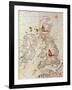The Kingdoms of England and Scotland, from an Atlas of the World in 33 Maps, Venice-Battista Agnese-Framed Giclee Print