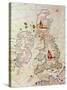 The Kingdoms of England and Scotland, from an Atlas of the World in 33 Maps, Venice-Battista Agnese-Stretched Canvas