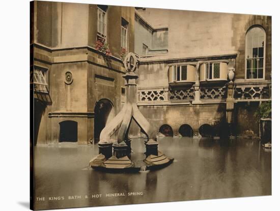 The Kingss Bath and Hot Mineral Spring, Bath, Somerset, C 1925-null-Stretched Canvas