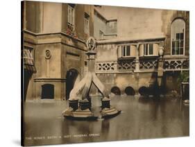 The Kingss Bath and Hot Mineral Spring, Bath, Somerset, C 1925-null-Stretched Canvas