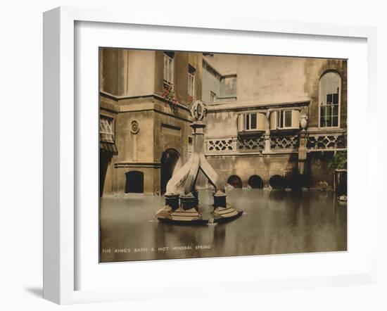 The Kingss Bath and Hot Mineral Spring, Bath, Somerset, C 1925-null-Framed Giclee Print