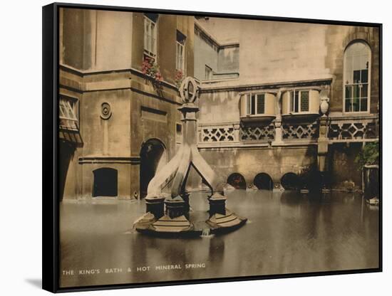 The Kingss Bath and Hot Mineral Spring, Bath, Somerset, C 1925-null-Framed Stretched Canvas