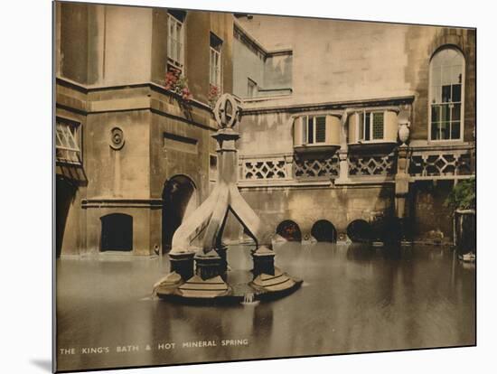 The Kingss Bath and Hot Mineral Spring, Bath, Somerset, C 1925-null-Mounted Giclee Print