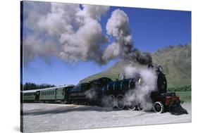 The Kingston Flyer Steam Train, South Island, New Zealand-Jeremy Bright-Stretched Canvas