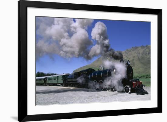 The Kingston Flyer Steam Train, South Island, New Zealand-Jeremy Bright-Framed Photographic Print