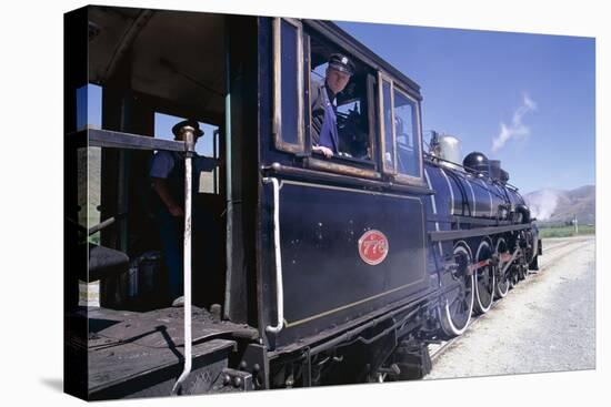The Kingston Flyer Steam Train, South Island, New Zealand-Jeremy Bright-Stretched Canvas