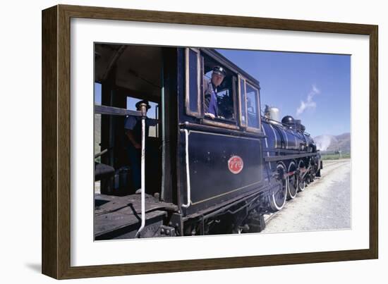 The Kingston Flyer Steam Train, South Island, New Zealand-Jeremy Bright-Framed Photographic Print