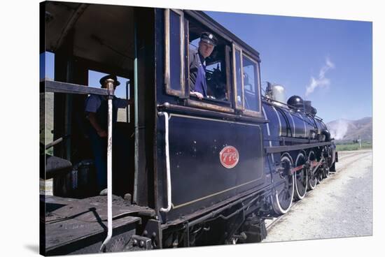 The Kingston Flyer Steam Train, South Island, New Zealand-Jeremy Bright-Stretched Canvas