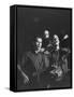 The Kingston Trio Performing on Stage-Thomas D^ Mcavoy-Framed Stretched Canvas