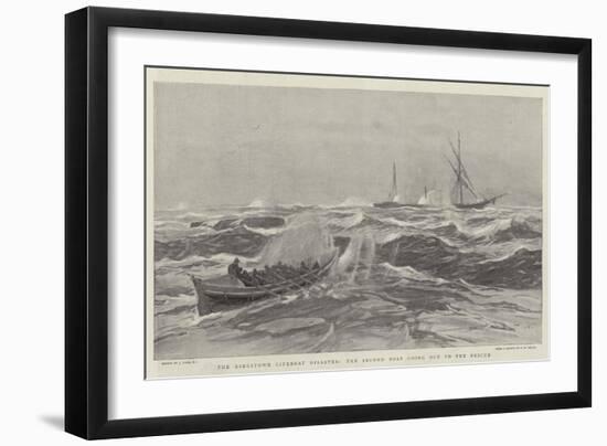 The Kingstown Lifeboat Disater, the Second Boat Going Out to the Rescue-Joseph Nash-Framed Giclee Print