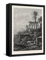 The Kiosk on the Island of Philae, Egypt, 1879-null-Framed Stretched Canvas