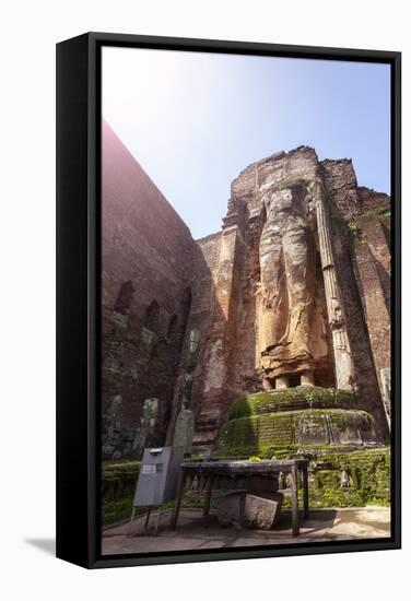 The Kiri Vihara Buddhist Temple Ruins, Polonnaruwa, UNESCO World Heritage Site, Sri Lanka, Asia-Charlie Harding-Framed Stretched Canvas