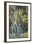 The Kirifuri Waterfall at Mt. Kurokami in Shimotsuke Province-Katsushika Hokusai-Framed Giclee Print