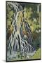 The Kirifuri Waterfall at Mt. Kurokami in Shimotsuke Province-Katsushika Hokusai-Mounted Giclee Print