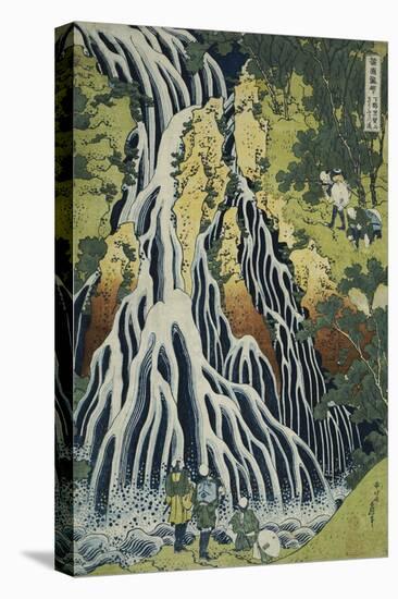 The Kirifuri Waterfall at Mt. Kurokami in Shimotsuke Province-Katsushika Hokusai-Stretched Canvas