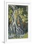 The Kirifuri Waterfall at Mt. Kurokami in Shimotsuke Province-Katsushika Hokusai-Framed Giclee Print