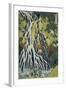 The Kirifuri Waterfall at Mt. Kurokami in Shimotsuke Province-Katsushika Hokusai-Framed Giclee Print