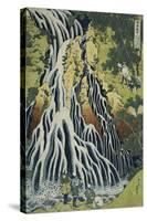 The Kirifuri Waterfall at Mt. Kurokami in Shimotsuke Province-Katsushika Hokusai-Stretched Canvas