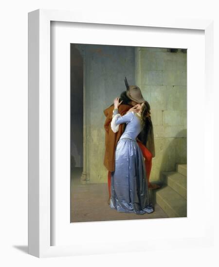 The Kiss, 1859-Francesco Hayez-Framed Giclee Print