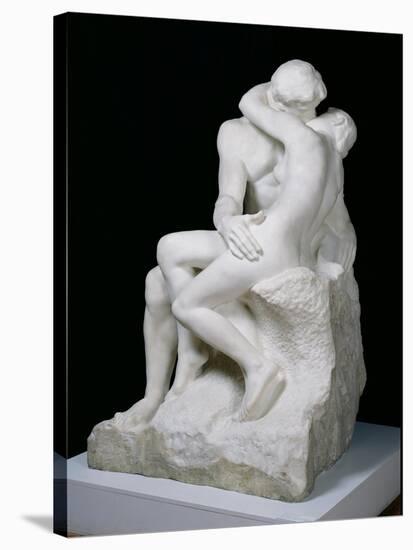 The Kiss, 1888-98-Auguste Rodin-Stretched Canvas