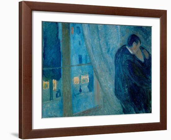 The Kiss, 1892-Edvard Munch-Framed Giclee Print