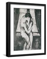 The Kiss, 1895-Edvard Munch-Framed Giclee Print