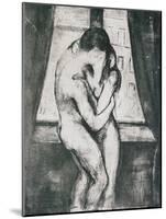 The Kiss, 1895-Edvard Munch-Mounted Giclee Print