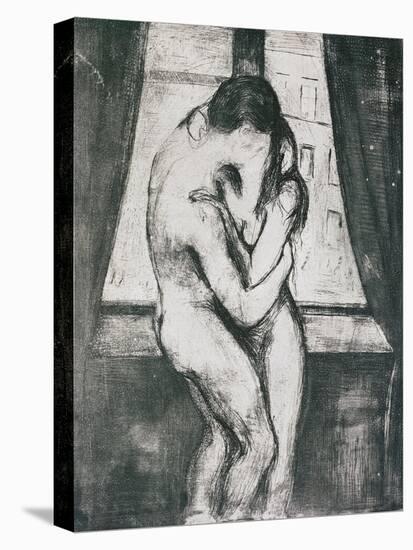 The Kiss, 1895-Edvard Munch-Stretched Canvas