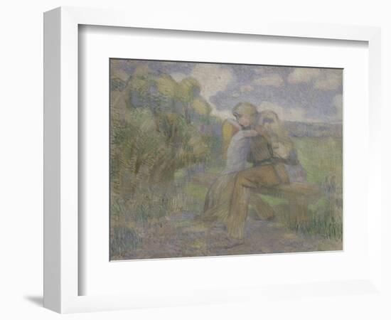 The Kiss, 1897-Viktor Elpidiforovich Borisov-musatov-Framed Giclee Print