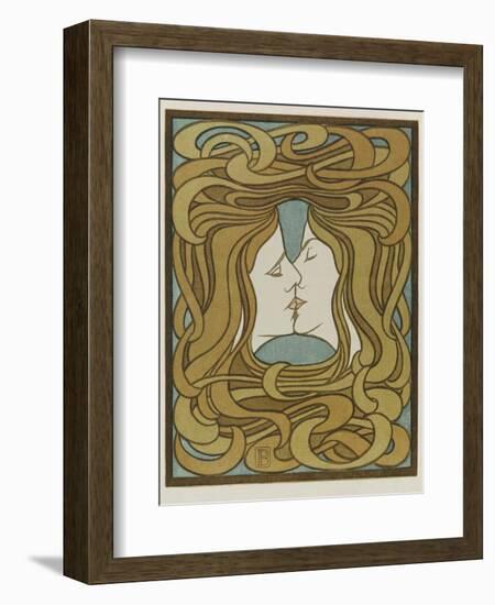 The Kiss, 1898-Peter Behrens-Framed Giclee Print