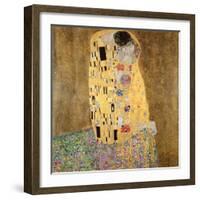 The Kiss, 1907-08-Gustav Klimt-Framed Premium Giclee Print