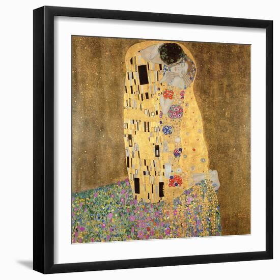 The Kiss, 1907-08-Gustav Klimt-Framed Premium Giclee Print