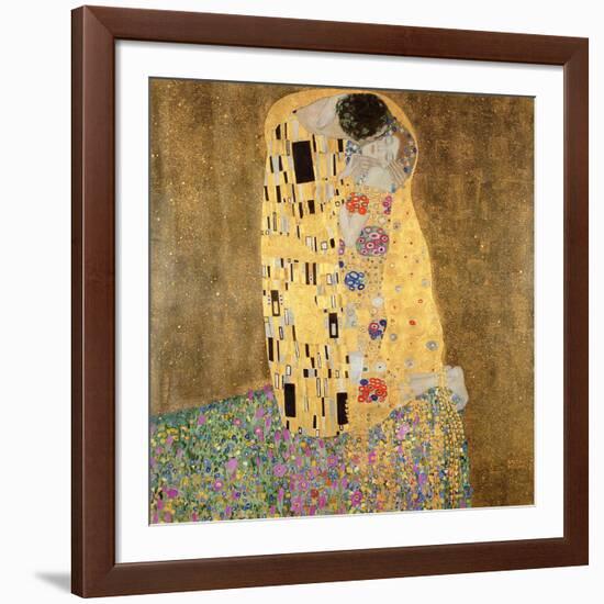 The Kiss, 1907-08-Gustav Klimt-Framed Premium Giclee Print