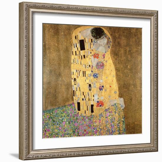 The Kiss, 1907-08-Gustav Klimt-Framed Giclee Print