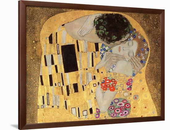 The Kiss, 1907-08-Gustav Klimt-Framed Giclee Print