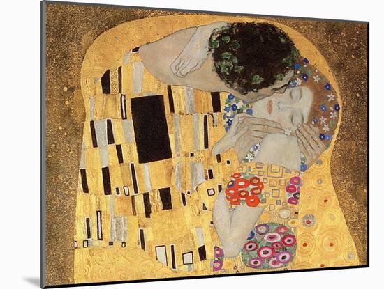 The Kiss, 1907-08-Gustav Klimt-Mounted Giclee Print