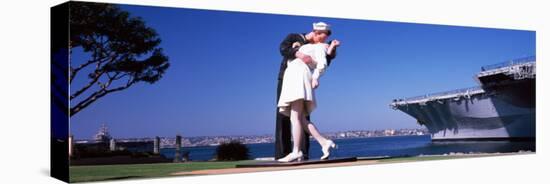 The Kiss Between a Sailor And a Nurse Sculpture, Unconditional Surrender-null-Stretched Canvas