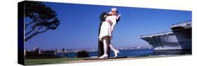 The Kiss Between a Sailor And a Nurse Sculpture, Unconditional Surrender-null-Stretched Canvas